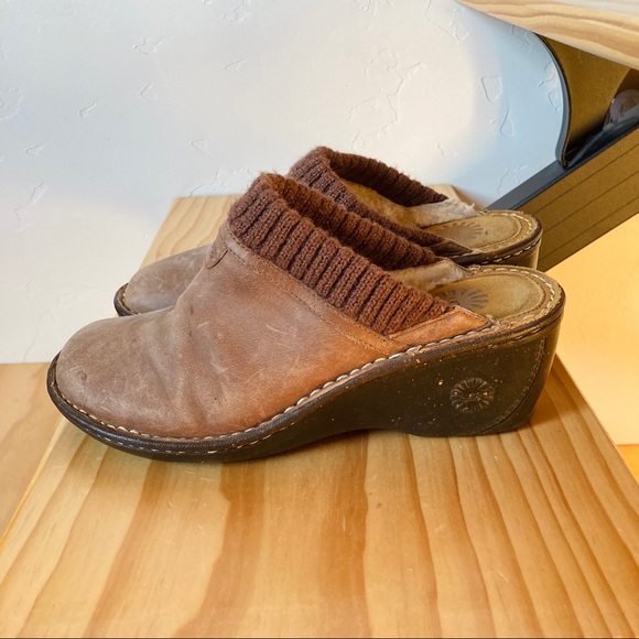 UGG Shoes - Ugg suede mule clog wedges
